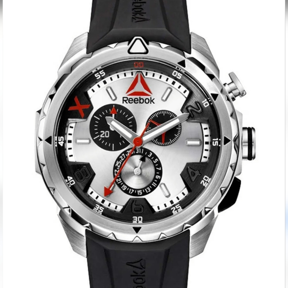 Reebok RD-IMP-G6-S1IB-1B Homme Impact Acier Inoxydable Montre Chronographe Watch